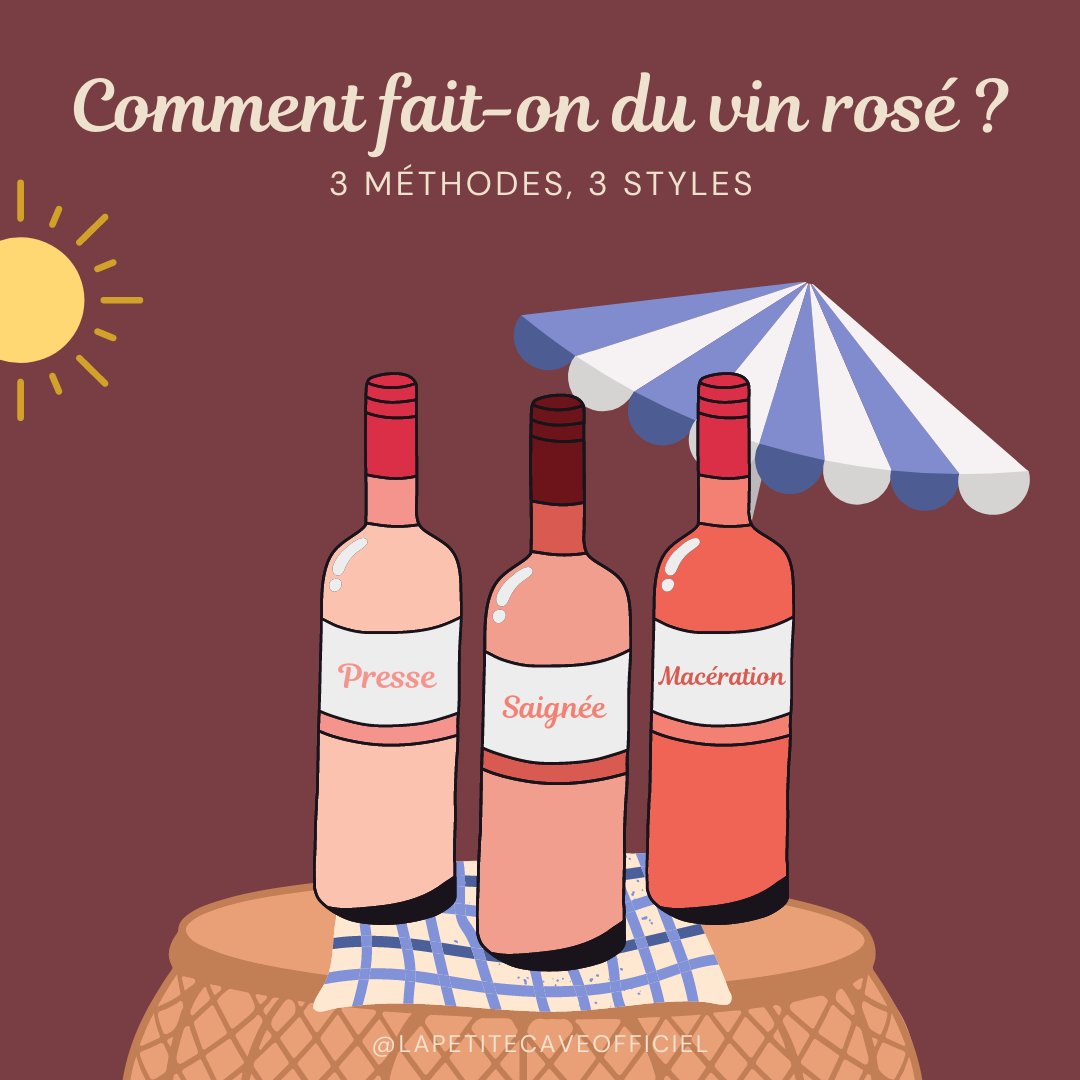 Vin rosé : 3 styles 3 méthodes