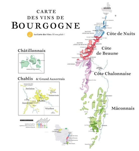 Carte Bourgogne