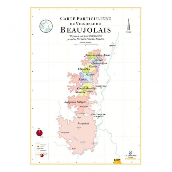 Carte crus du Beaujolais