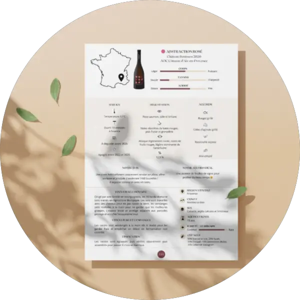 Fiche de dégustation
