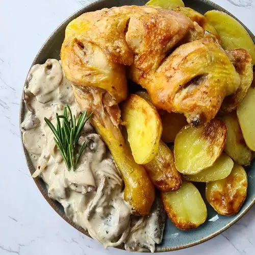 accompagnement poulet roti vin jaune
