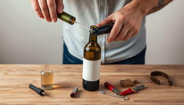 ouvrir une bouteille sans tire bouchon