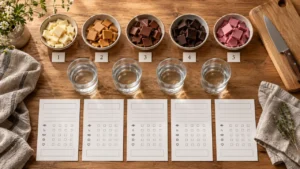 Comment organiser un atelier de dégustation de chocolat entre amis : 5 tablettes à goûter à l’aveugle