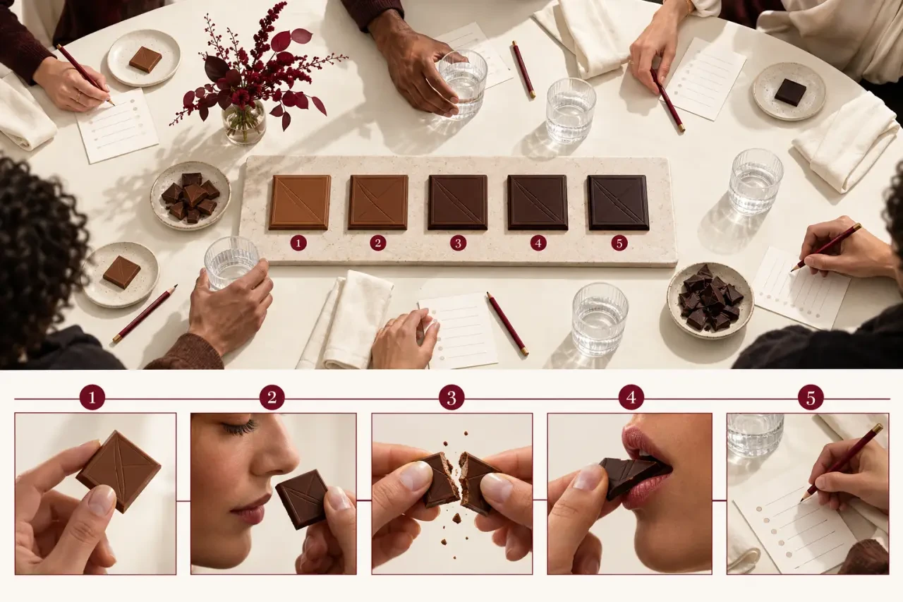 Comment organiser un atelier de dégustation de chocolat entre amis, de la préparation à la dégustation